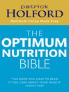The Optimum Nutrition Bible (eBook)